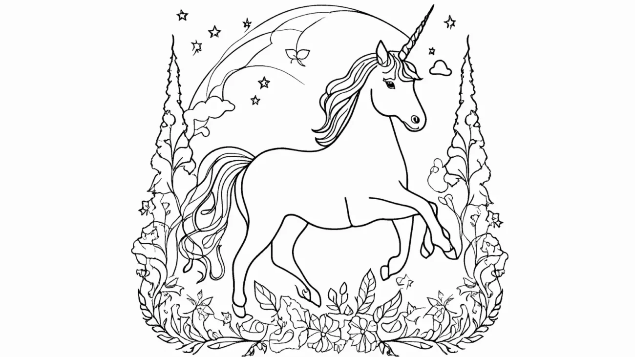 Coloring Pages of Unicorns