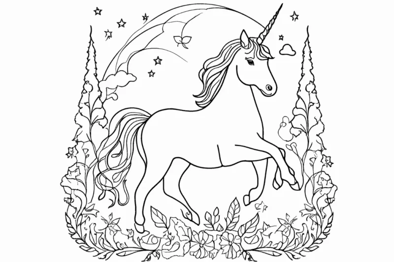 Coloring Pages of Unicorns