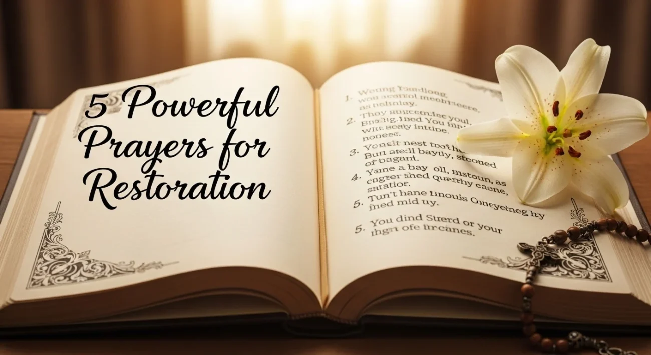 5 powerful prayers for restoration