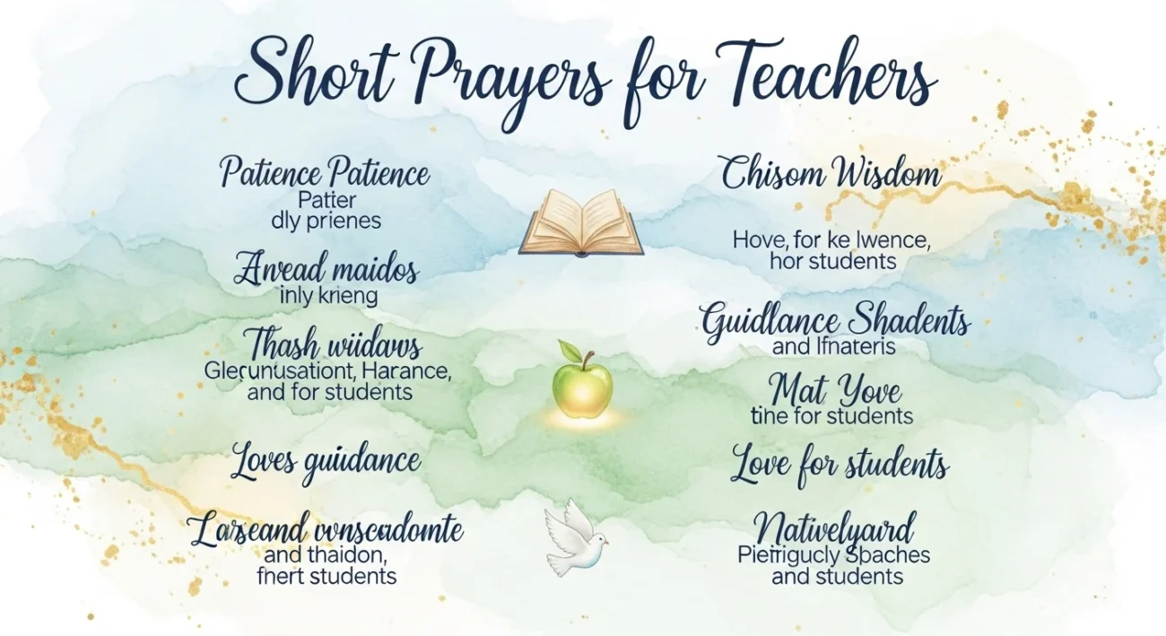 short prayers for teachers